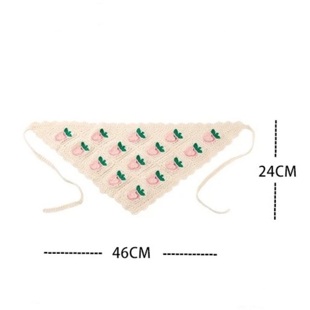 Headwear Triangle Headband Strawberry Cherry Cherry Triangle Hair Scarf Sweet Hair Scarf Spring