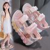 Solid Soft Bottom Princess Sandals for Girls Korean Style Summer Children's Casual Sandals