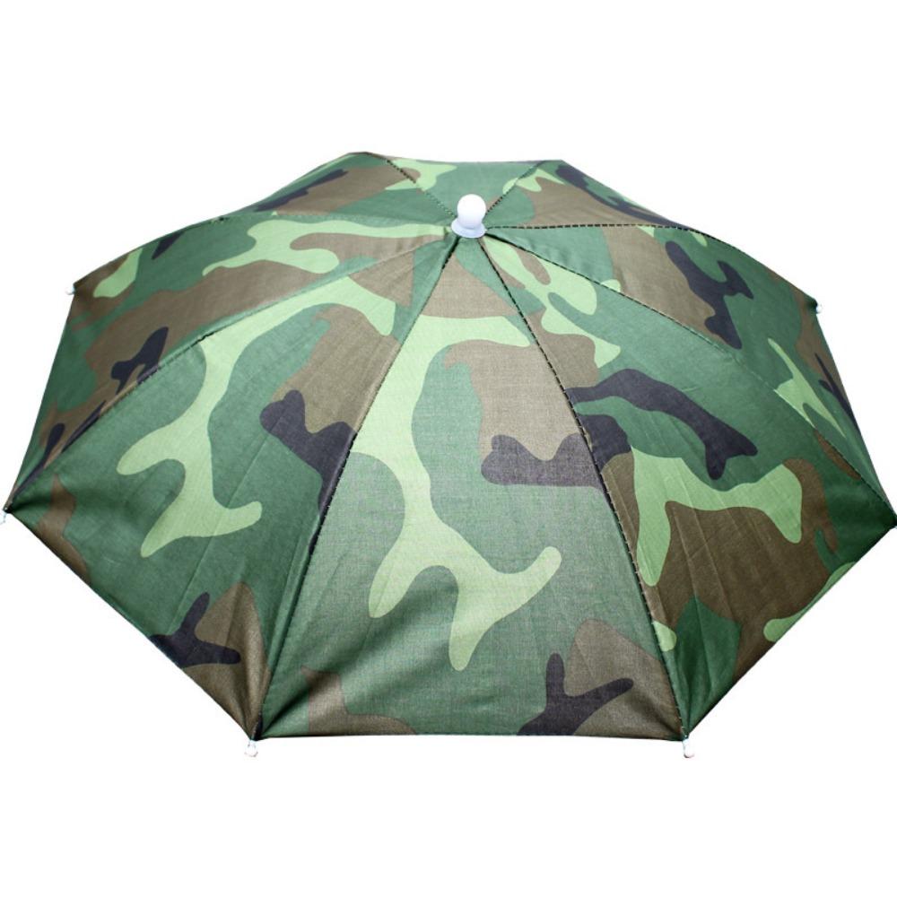 UV Protection Rain Umbrella Hat Foldable Fishing Headwear Cap Beach Umbrella Hat Sun Shade