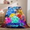 Sonic Luxury Flannel Lightweight Blanket Home Decor Sofa Bed Travel Cover Family Gift LXRa50