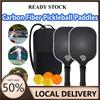 Pickleball Paddles Carbon Fiber And Graphite Face Non-Slip Grip Lightweight Pickleball Set Outdoor Sports