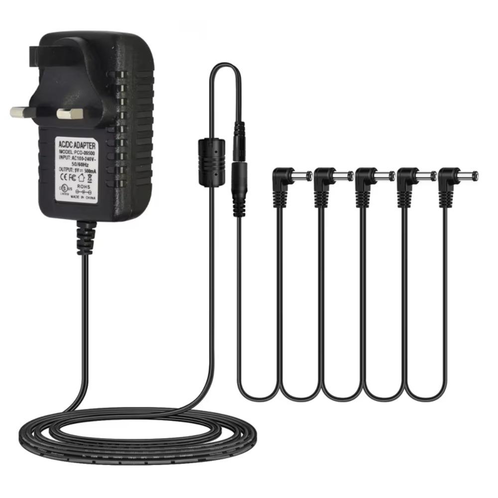 5 Way Guitar Pedal Power Supply 9V 500mA Bass Power Adapter Wire Guitar Class