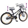Kids  Bike 20 Inch for Ages 6 11 Orange and Black