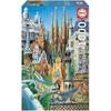 Миниатюрный пазл-коллаж Educa Gaudi 1000 шт.