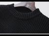Zhili Women's Black Knitted Sweater Dress - Spring 2025 Collection, Mid-Length, Long-Sleeved