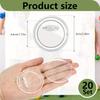 20PCS Transparent Pin Set, Plastic Button Making Kit, DIY Handmade Production, Self-made Button Badge Making Tool, Photo Button