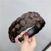 4,5-5 см Потрясающий широкий женский головной убор Атласная ткань Плетеные повязки на голову для женщины Леди Повседневный шопинг Вечеринка Головной обруч Аксессуары
