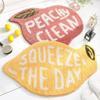 Creativity Doormat Cartoon Fruit Carpet Flocking Non-slip Bath Mat Lemon Peach Home Land Pad Bedroom Toilet Doorway Floor Mat