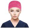 Scrub Cap With Buttons Bouffant Print Hat With Sweatband for Womens and Mens