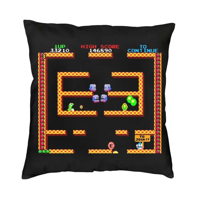 Puzzle Game Bubbles Bobble Cushion Covers Soft Velvet Nordic Throw Pillow Case Home Decoration