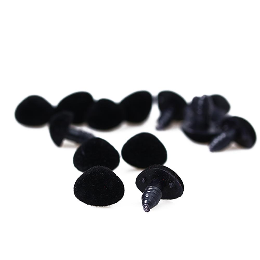 10 шт./пакет Новые поделочные игрушки Пластиковые треугольные носики Велюровые кукольные аксессуары Медвежьи пуговицы