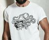 Octopus Playing Guitar Shirt Men's Funny Shirt Musician T-Shirt Gift Guitarist