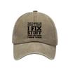 Washed cotton printed hat made old dad hat men's retro baseball hat soft top sun hat