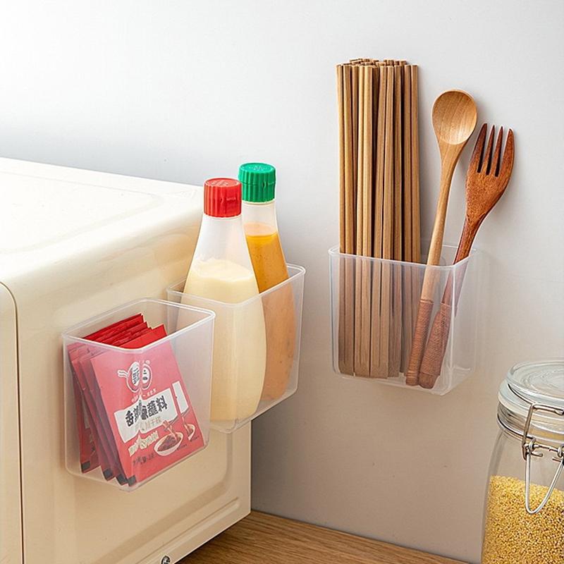 Настенный ящик для хранения Зеркальный шкафчик Самоклеящаяся коробка для хранения мелких предметов Карандаш для бровей Помада Блеск для губ Коробка для хранения