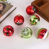 20pcs 6cm Painted Christmas Balls Set Plastic Christmas Tree Pendant  Indoor Outdoor Decoration
