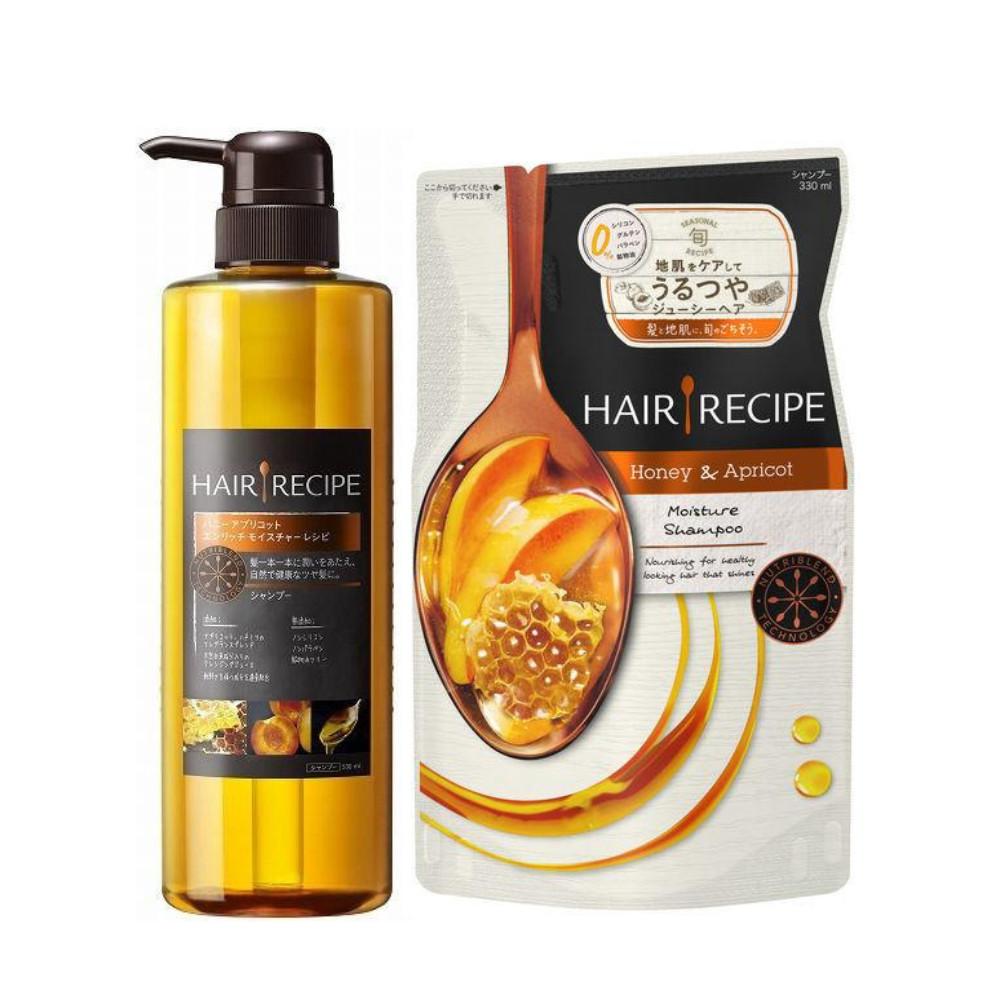 PG Hair Recipe Honey Apricot Moisture Shampoo 530ml Refill 330ml