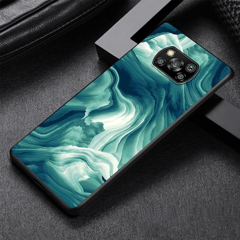 Цветной роскошный мраморный чехол для телефона для Xiaomi Poco X3 NFC M3 X4 Pocophone F1 M4 Pro F3 GT, мягкий силиконовый черный чехол