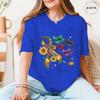 Autism Awareness Women Top Love Needs No Words Puzzle Graphic Tshirts O Neck Short Sleeve Summer Oversized FeUnisex Clothes