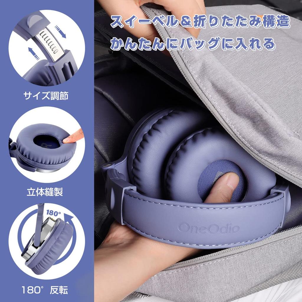 OneOdio Headphones Wired Monitor Headphones for DJ Closed Type Over Ear Headphones Studio Recording/Instrument Practice/Mixing/Watching TV/Watching