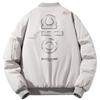 Mens Thickened MA-1 Bomber Jacket Winter Warm Cotton Puffer Coat Casual Loose Fit Stand Collar