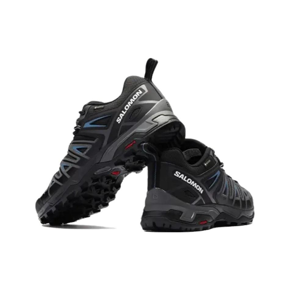 SALOMON X Ultra Pioneer GTX Round Toe Lace-Up Waterproof Breathable Low-Top Outdoor Functional Shoes Men Shoes Black 471701