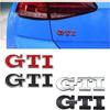 1 шт. 3D металлический значок GTI, наклейки на задний багажник автомобиля для Golf GTI mk2 mk3 mk4 mk5 mk6 mk7 mk8, автомобильные аксессуары Polo