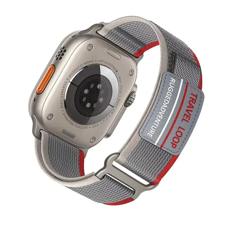 Классический ремешок Trail loop для Apple Watch Ultra Band 49 мм 44 мм 45 мм 42 мм спортивный ремешок Correa браслет iWatch серии 9 7 6 5 8 se нейлоновый ремешок
