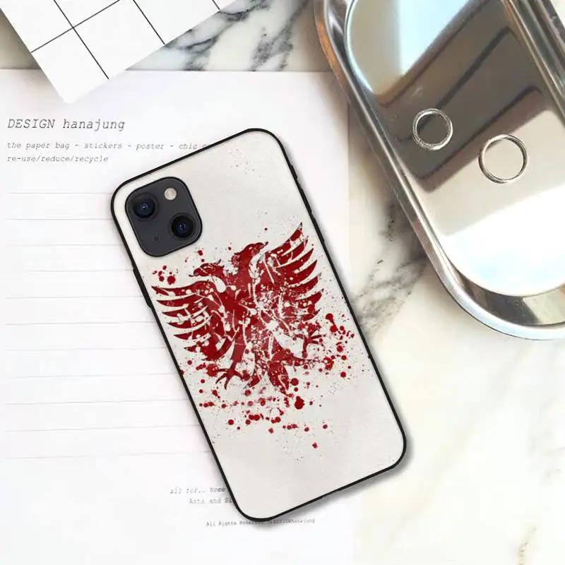 Чехол для телефона RUICHI с флагом Албании для iPhone 11 12 Mini 13 Pro XS Max X 8 7 6s Plus 5 SE XR Shell