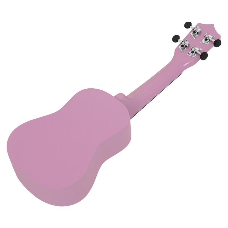 21-дюймовая цветная акустическая гавайская гитара сопрано, комплект укелеле из липы с сумкой для переноски, ремешок для уке для начинающих, детей