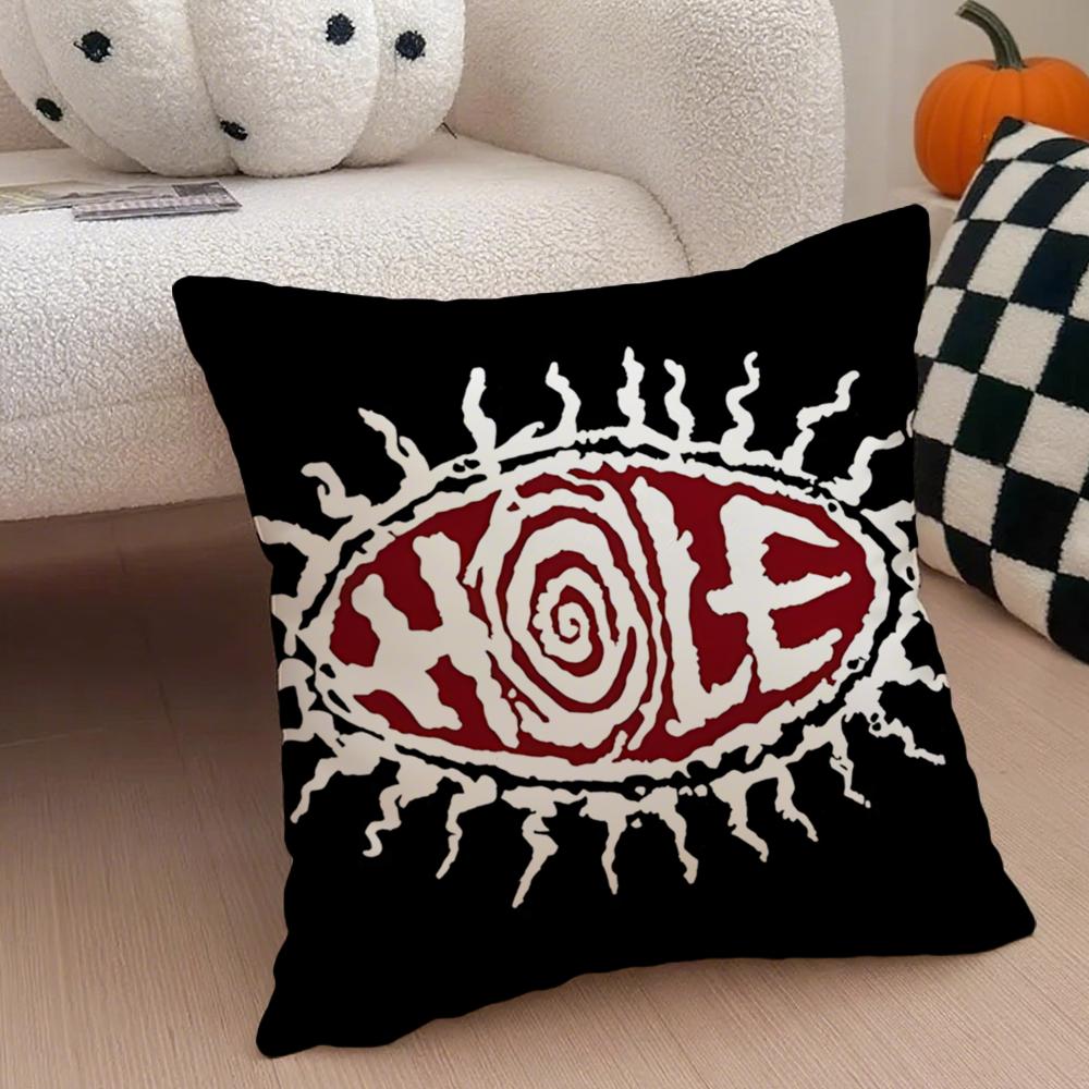 Band Rock Band HHole Cushion Cover Throw Pillow Cover Hidden Button Durable Polyester Chair Cushion