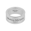 Maison Margiela Кольцо с гравировкой логотипа 8 мм серебро Sm1uq0082 Sv0158