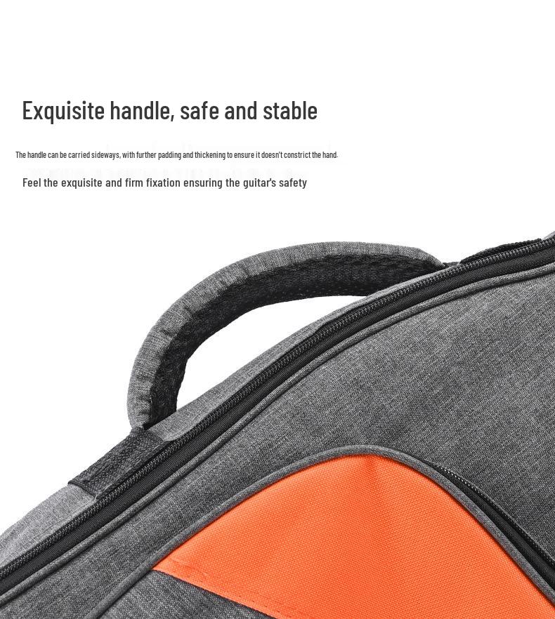 Рюкзак для акустической гитары 40/41 дюйма, толстый, с мягкой подкладкой, с двойными плечевыми ремнями
