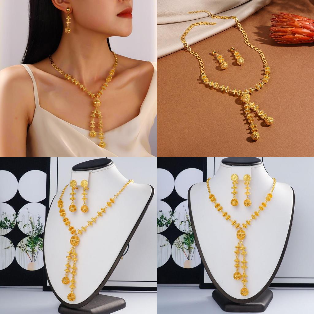 Alloy Autumn Fashion Jewelry Set Sparkling Rhinestones For Daily Decoration Wear