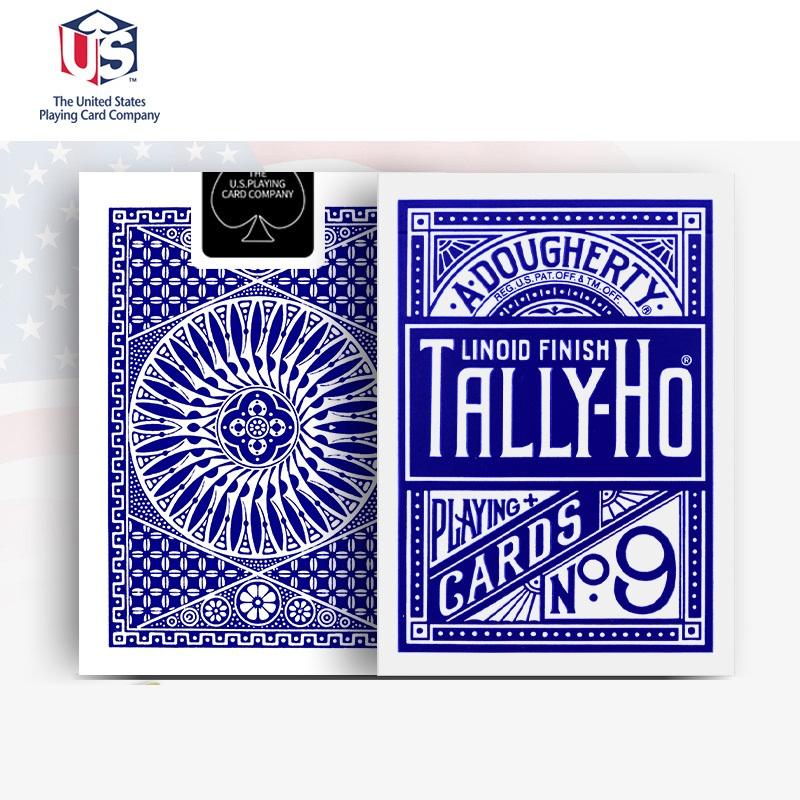 Tally-Ho No.9 Игральные карты Веер/Колода с круглой спинкой Волшебные карты покерного размера Волшебные трюки