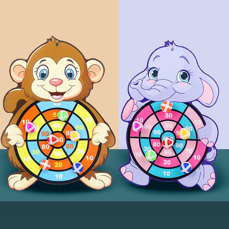 Развивающие игрушки для малышей, детские настольные игры в дартс, игры для вечеринок в помещении и на открытом воздухе, спортивные игры, мишень для дартса с липкими шариками