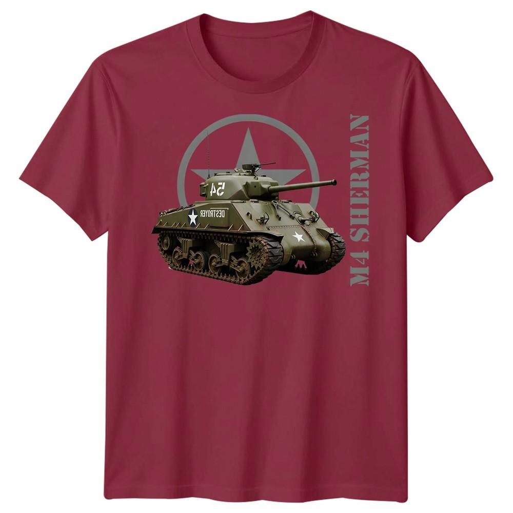 M4 Sherunisex Tank Unisex T Shirt Military Ww2 D Day Historical Vehicle Tee