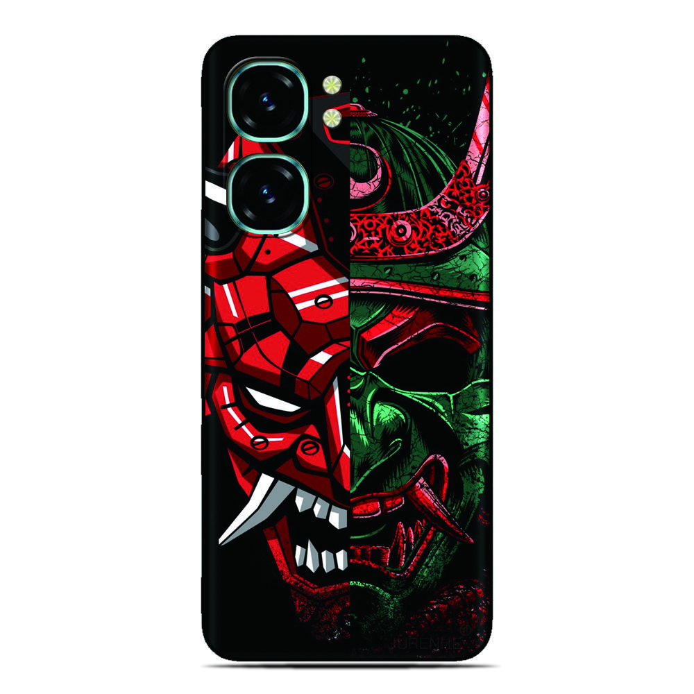 Samurai Mask Phone Case For Oukitel C69 C3 C2 C68 C62 C61 C57s C57 C58 P1 C1 Pro C59 C53 C51 C50 C38 C36 C35 C21 WP50 Cover