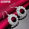 925 Sterling Silver Round Hot Wheels Drop Earring Jewelry