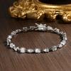 KNOBSPIN 6.3 - 8.1ct Moissanite Tennis Bracelets for Women Men D VVS1 Lab Grow Diamond s925 Silver Plated Bracelet
