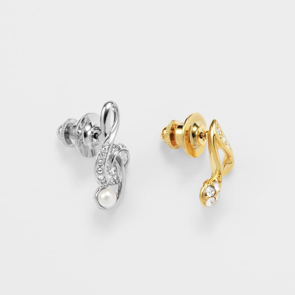 Набор из 2 брошей в виде музыкальной ноты VBMV4792 XG [Vendome Boutique]