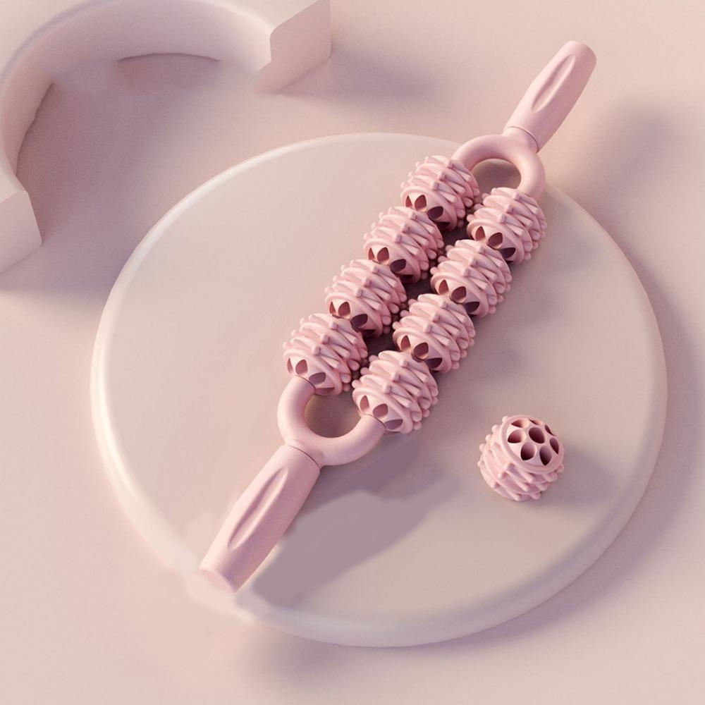 Фитнес-роликовый массажный шарик, антицеллюлитная палочка для фасций, портативная палочка для йоги, массаж икр