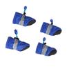 Dog Boots Waterproof Puppy Shoes: 4Pcs Anti- Slip Dogs Boots Paw Protector Walking Pet Booties for Small Medium Dogs Blue
