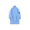We11done FW21 Jumper Sky Oversized Shearling Drawstring Waist Mid-Length Coat Unisex Coats Blue WD-JP3-21-193-U-SK
