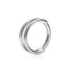 Kaishee ASTM F136 Implant Grade Titanium Nose Ring Hinged Clicker Hoop for Body Jewelry Piercing De Titanio Piercing Titan Ring