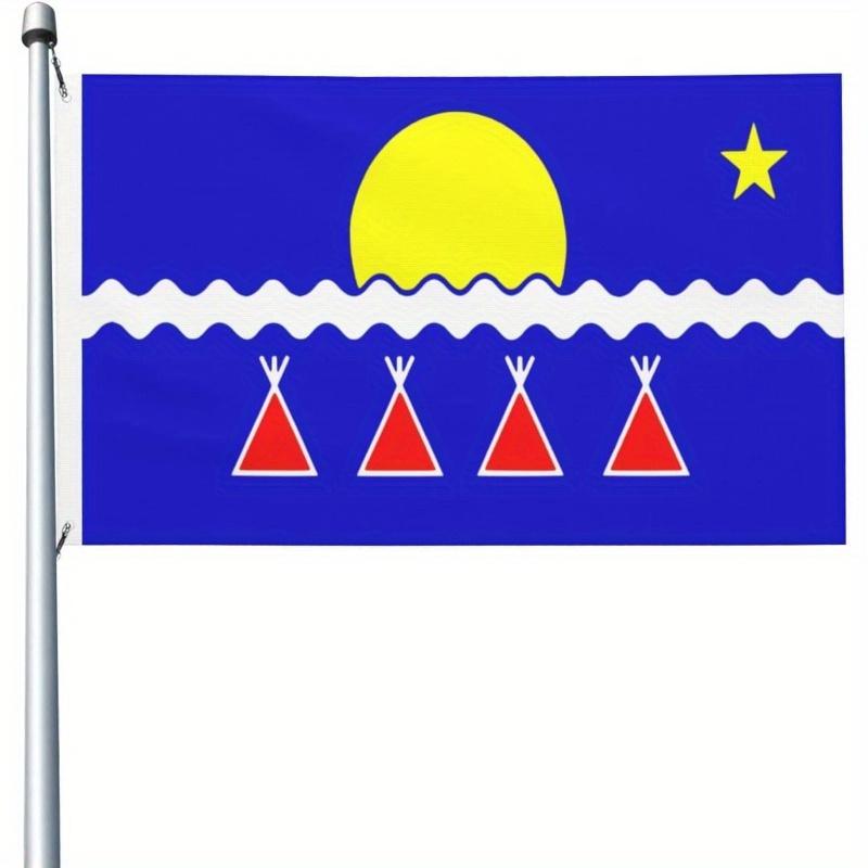 1pc Multi-Size Optional Tli?o Flag, Polyester Outdoor Flag, School Welcome Banner with 2 Brass Buttonholes (Buttonhole Color Random), Party Decor, Eve