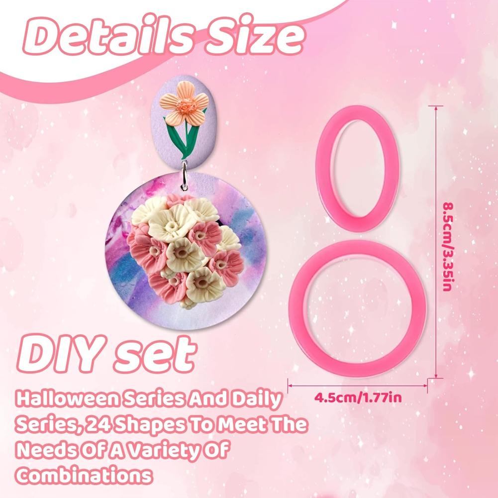 Для украшений, , Формочки для печенья DIY Making - 41 шт. Хэллоуин Для украшений Серьги Формочки Осень Тыква Полимерная глина
