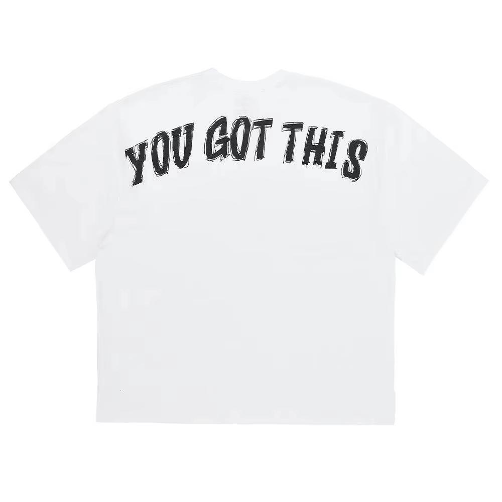 Fashion Gym Summer Sports Fitness Short Sleeve Tshirt Unisex YOU GOT THIS Loose Letter Print Running Training Casual Trendy Tops