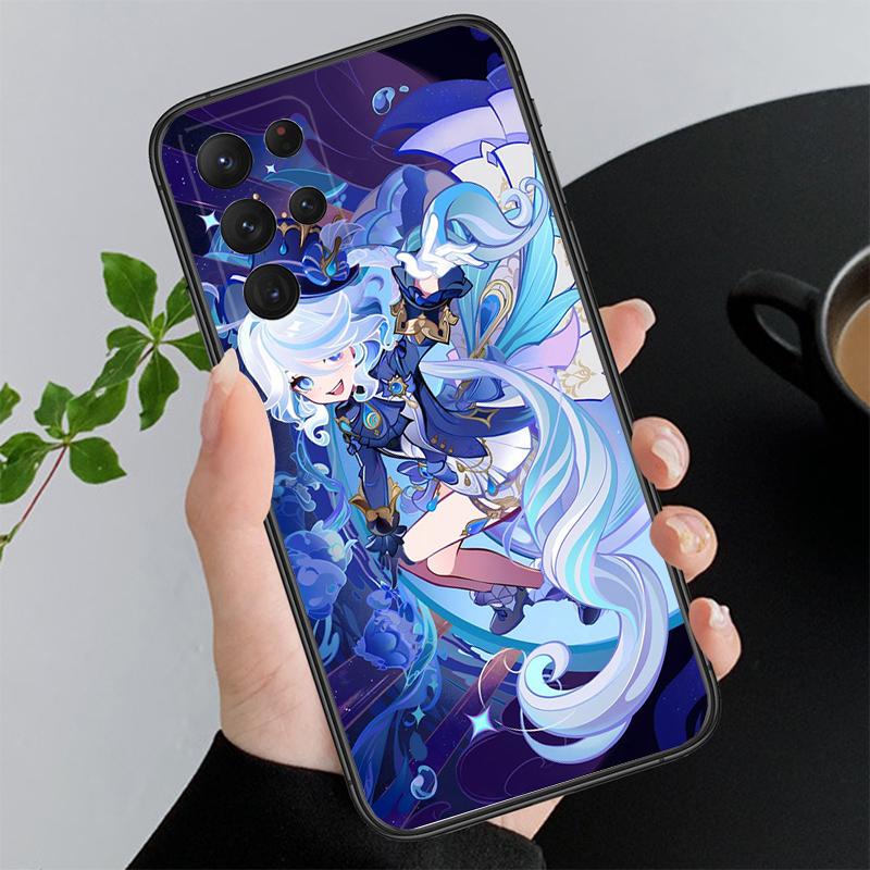 Чехол для телефона Genshin Impact Anime для Samsung A52S A21S A33 A23 A13 A14 A32 A52 A53 A54 A51 A71 M51