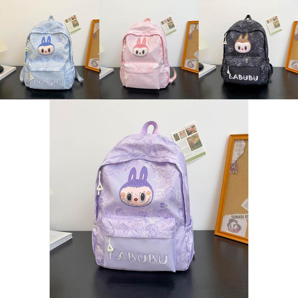 Cartoon Print Large Capacity Backpack With Waterproof Fabric For School Kids** Characters Included)