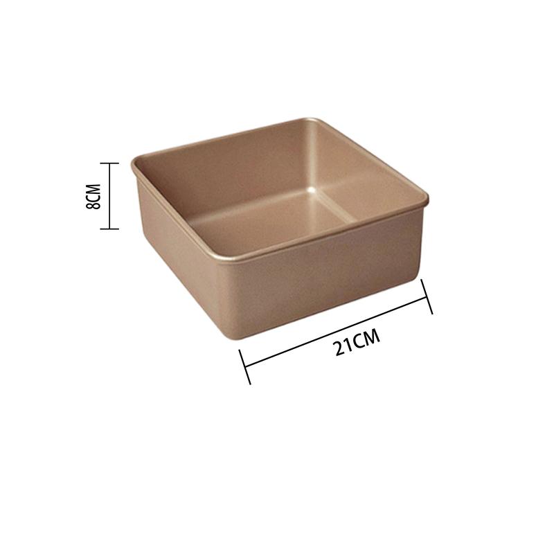 Квадратная форма для выпечки хлеба с антипригарным покрытием из углеродистой стали, форма для выпечки своими руками, для тостов, золотистый противень, формы для кухни, инструменты для выпечки кондитерских изделий